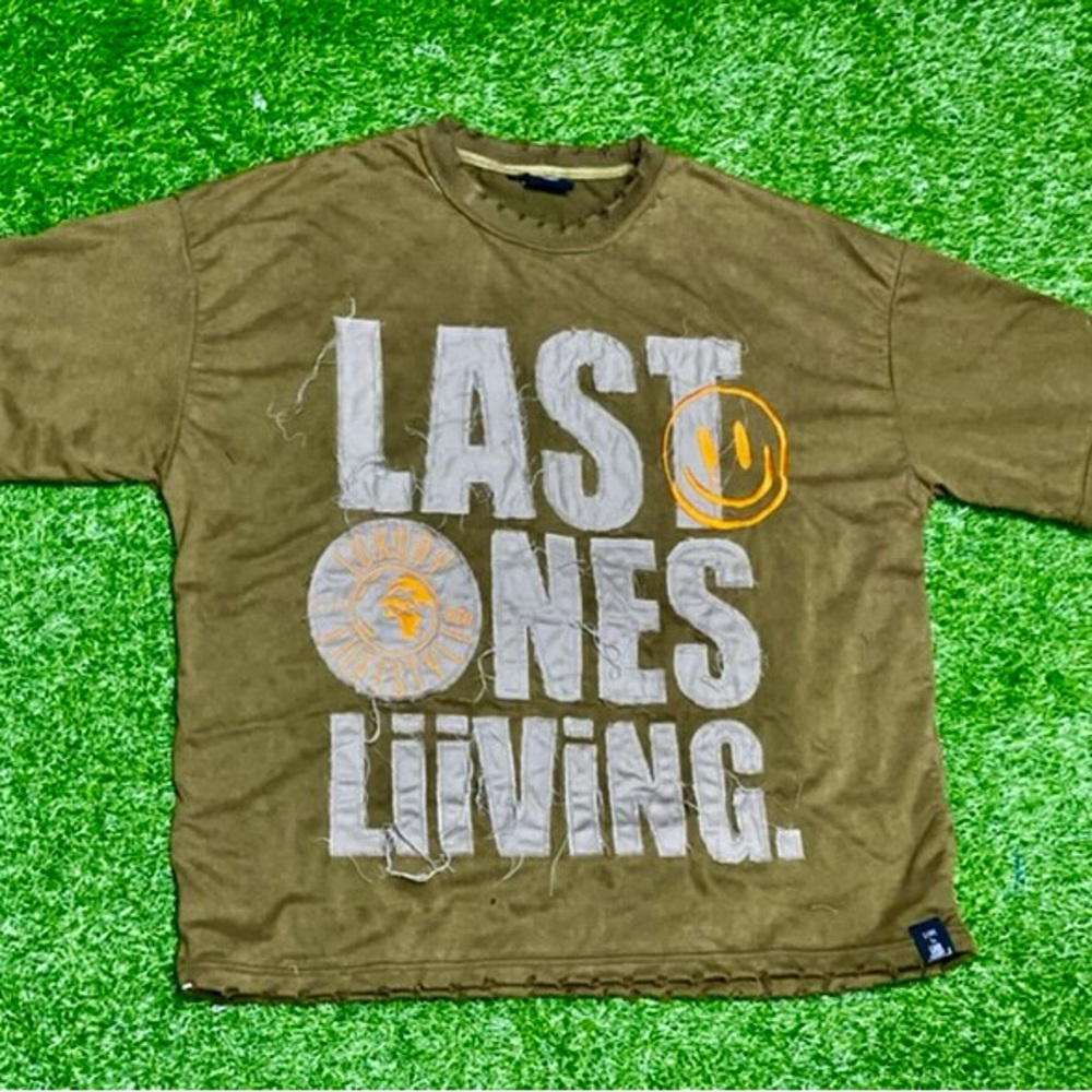 Luxury Liifestyle & Co. “LOL” distressed oversized shirt